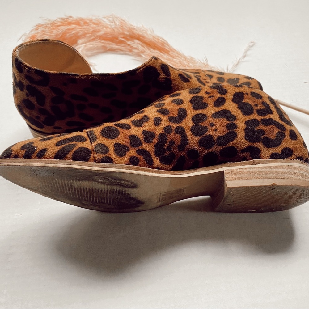 Beast Fashion Leopard Booties Size 8 - Picture 2 of 4